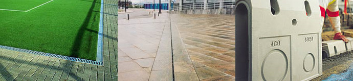 odwodnienia liniowe, krawężnikowe, szczelinowe, odwodnienia dla obiektów sportowych, odwodnienia tarasowe